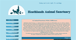 Desktop Screenshot of heathlands.org.uk