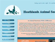 Tablet Screenshot of heathlands.org.uk